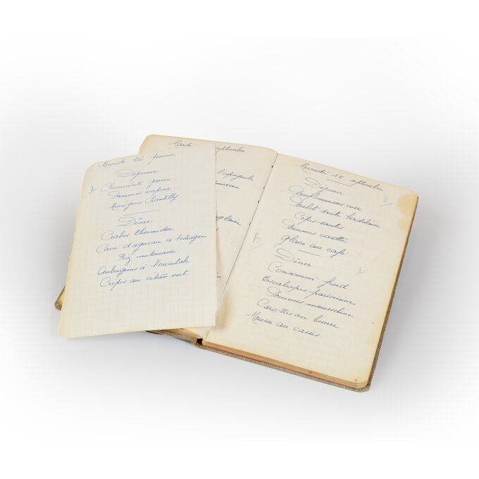 Menu van de privékok van het Koninklijk paar